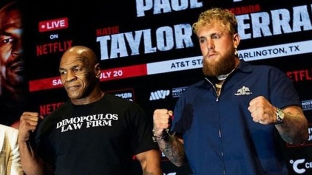 Mike Tyson & Jake Paul at New York Press Conference